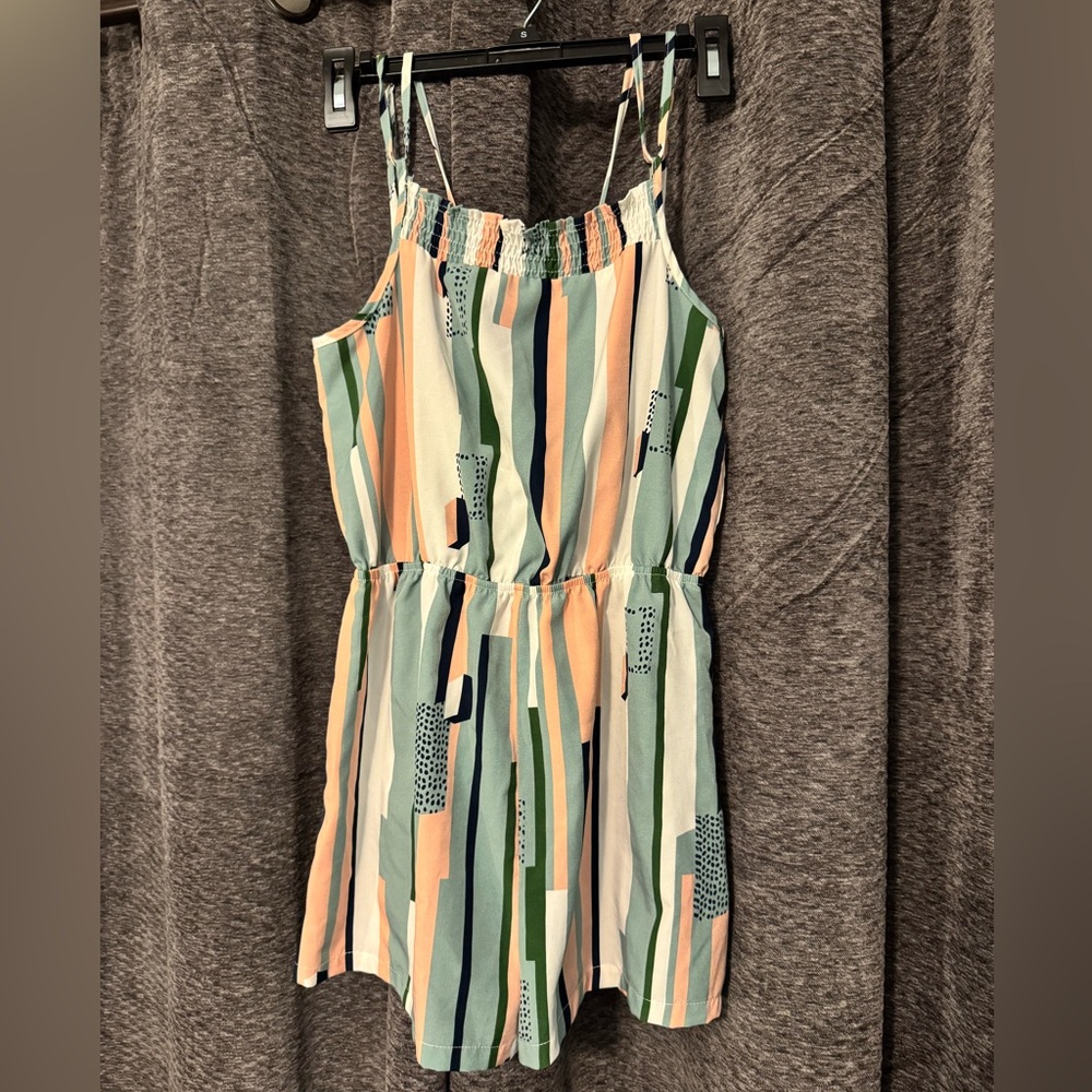 NWOT Striped Multicolor Romper